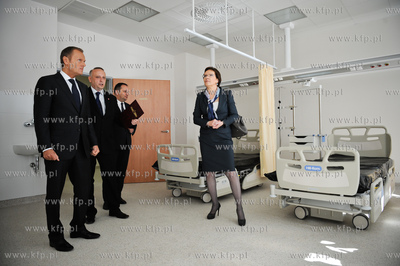 Gdansk. Uroczystosc zakonczenia budowy Centrum Medycyny...