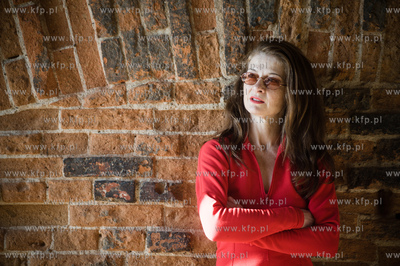 Gdansk. Dlugie Pobrzeze. Aktorka z Gdanska, mieszkajaca...