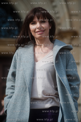 Gdansk. Nowy Ratusz. Plan zdjeciowy serialu pt. Prawo...