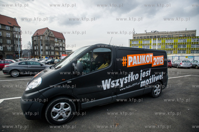 Gdansk. Plac Solidarnosci. Konferencja Janusza Palikota,...