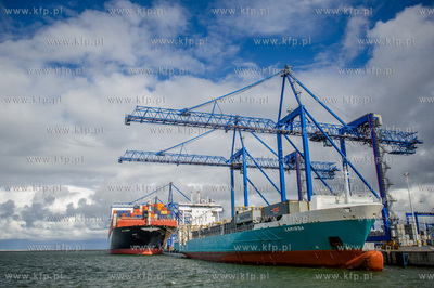 Gdansk. Terminal kontenerowy DCT. Kolejne zawiniecie...