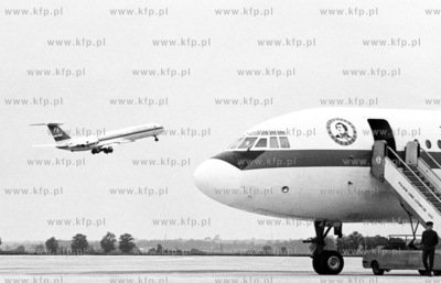 Samoloty IL - 62 na lotnisku w Gdansku - Rebiechowie....