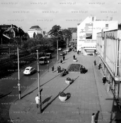 Gdansk ul. Waly Jagiellonskie, widok z rusztowania...