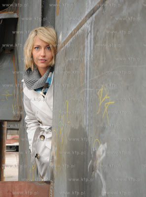 Sesja zdjeciowa aktorki Magdy Waligorskiej na terenie...