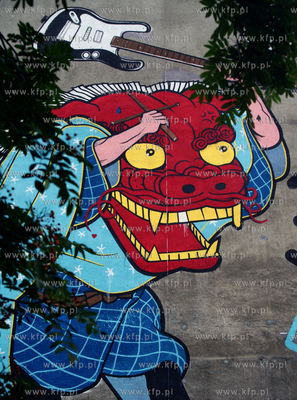 Ozdobne murale na blokach S.M. Zaspa. Gionata Gesi...