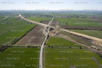 Gdansk. Budowa obwodnicy poludniowej z lotu ptaka....