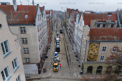 Panorama Gdańska. Na zdjęciu widok na ulice Ogarną....