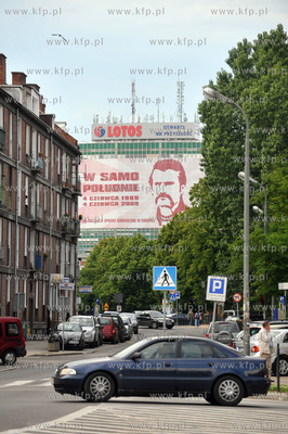 Zieleniak przy Podwalu Grodzkim w Gdansku., widok z...