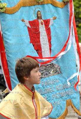 Procesja Bozego Ciala w parafii Najswietszej Maryi...