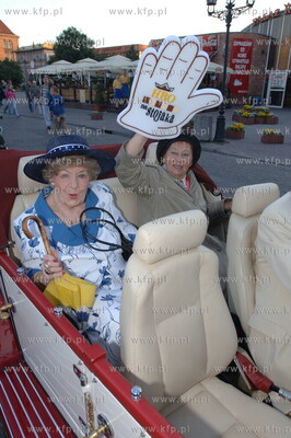 VI Festiwal Dobrego Humoru w Gdansku. Nz. Hanna Bielicka...