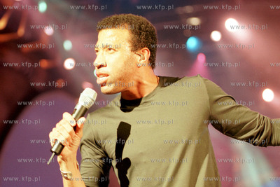 Lionel Richie na Festiwalu Piosenki w Sopocie. 21.08.99...