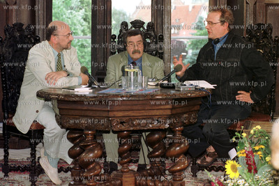 Gunter Grass w Ratuszu Staromiejskim w Gdansku. Debata...