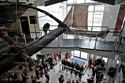 Gdansk.Uroczystosc otwarcia Osrodka Kultury Morskiej,...