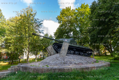 Lęborski czołg IS-2  z Parku Chrobrego. Ustawiony...
