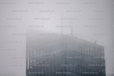 Wieża Oliwia Star w chmurach. 26.01.2025 fot. Paweł...