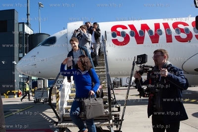 Gdańsk, Port Lotniczy im. Lecha Wałęsy.  Uroczyste...
