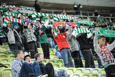 Gdansk. PGE Arena. Mecz towarzyski Lechia Gdansk vs...