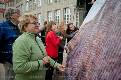 Gdansk. Dziedziniec Wydzialu Chemii Uniwesrystetu Gdanskiego....