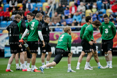 Gdynia. Stadion Miejski. Otwarty dla publicznosci trening...