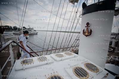Gdynia. Meksykanski zaglowca Cuauhtemoc, ktory zacumowal...