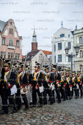 Tczew. Plac Hallera. Piata inscenizacja historyczna...
