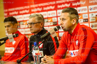 Gdansk. Stadion Energa. Konferencja prasowa poprzedzajaca...