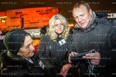 Gdańsk. Plac Solidarności. Obchody 35. rocznicy stanu...