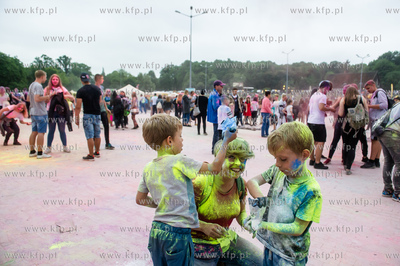 Gdańsk. Plac Zebrań Ludowych. Festiwal Kolorów Nocy...