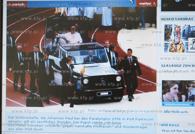 Niemiecki dziennik " Die Welt" zamiescil na swej stronie...