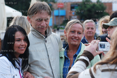 VIII Festiwal Dobrego Humoru w Gdansku. Nz. Krzysztof...