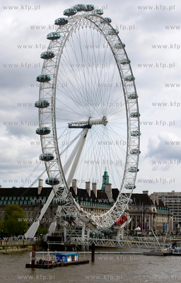 London Eye, nazywane rowniez Millenium Wheel, koło...