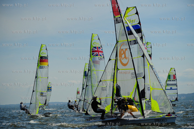 Gdynia. Probny wyscig Mistrzostw Europy w klasie 49'er.
04.07.2010
fot....