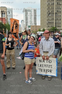 Chicago. Manifestacja przedstawicieli ruchu Okupuj...