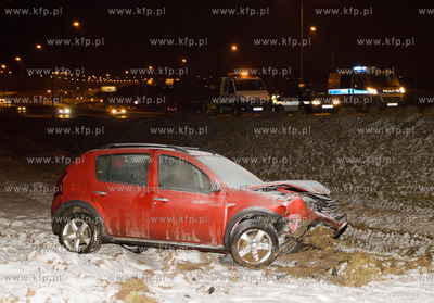 Kolizja samochodu na Armii Krajowej w Gdansku. 
13.02.2013
Fot....