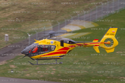 Port Lotniczy Goleniów. Nz. Eurocopter EC-135 Lotniczego...