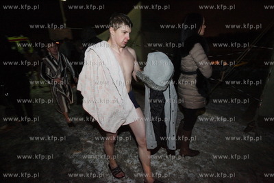 Kaliningrad, Rosja. Swieto Chrztu Panskiego podczas...