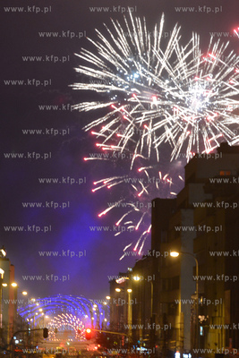 Gdynia - pokaz sztucznych ogni powital Nowy Rok 
31.12.2014
Fot....