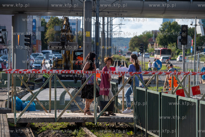 Remont torowiska przy Galerii Ba?tyckiej. 29.07.2024....