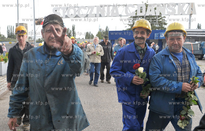 W 31. rocznice podpisania Porozumien Sierpniowych stoczniowa...