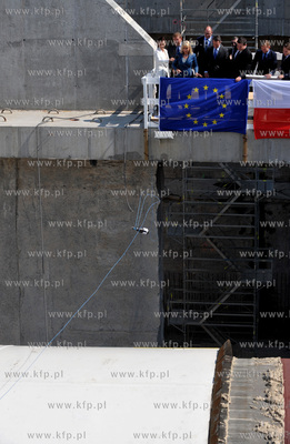 Gdansk, ul. Ku Ujsciu. Chrzest maszyny TBM, ktora otrzymala...