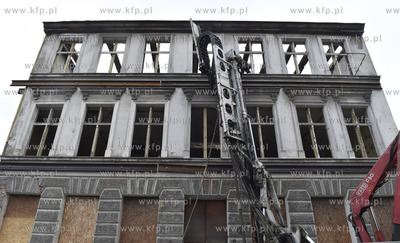 Gdańsk. Budowa apartamentowcow w kwartale ulic. Osiek,...