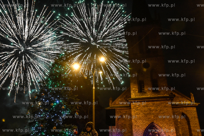 Gdańsk Orunia. Mikołajki na Gościnnej, Pokaz sztucznych...