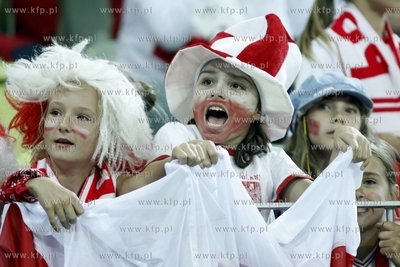 Gdansk. PGE Arena. Mecz towarzyski Polska- Dania. Nz....