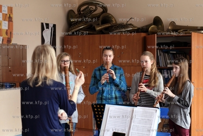 Zajęcia z muzyki w Pałacu Młodzieży w Gdańsku.
04.02.2015
fot....