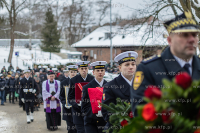 Gdańsk. Cmentarz Srebrzysko. Pogrzeb prof. Andrzeja...