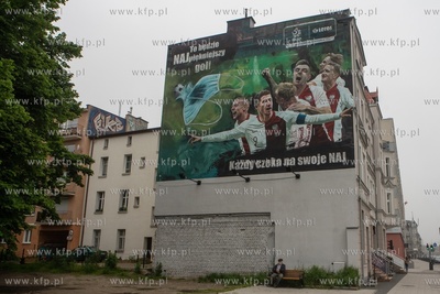 Gdańsk Wrzeszcz, Al. Grunwaldzka. Mural Grupy Lotos,...