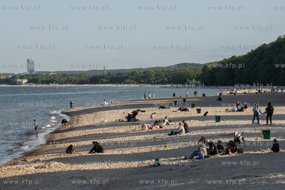 Gdynia Orłowo. Poszerzona plaża. 04.06.2023 / fot....