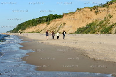 Trzesacz. Plaza i klif  01.06.2009 fot. Wojciech Strozyk...