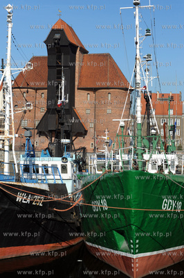 Gdansk, Dlugie Pobrzeze. Gotycki Zuraw (Brama Szeroka)...