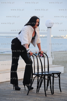 Gdynia. Scena Letnia w Orlowie. Wystep kabaretu Limo....